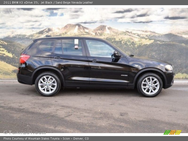 Jet Black / Sand Beige Nevada Leather 2011 BMW X3 xDrive 35i