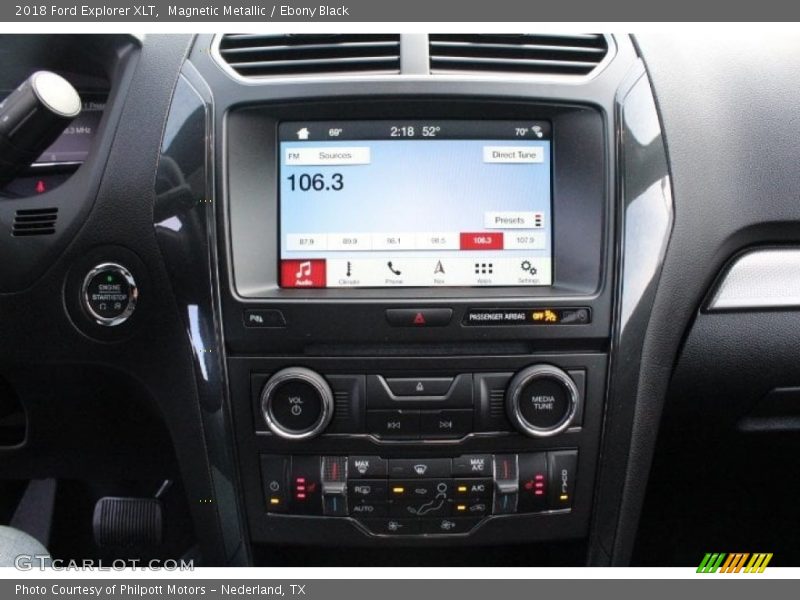 Magnetic Metallic / Ebony Black 2018 Ford Explorer XLT