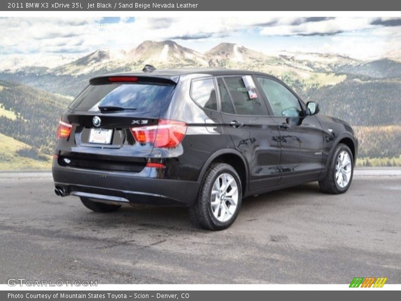 Jet Black / Sand Beige Nevada Leather 2011 BMW X3 xDrive 35i