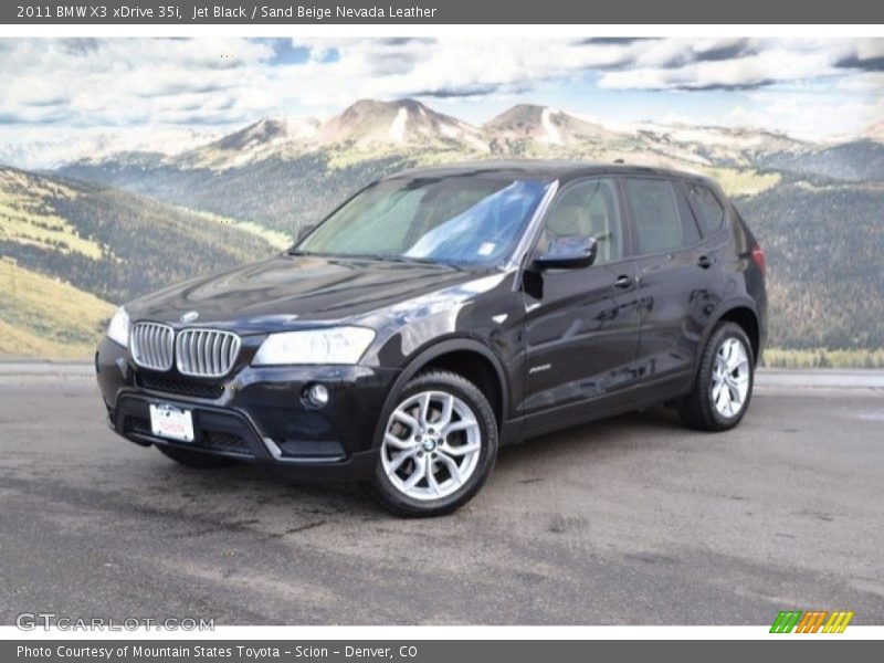 Jet Black / Sand Beige Nevada Leather 2011 BMW X3 xDrive 35i