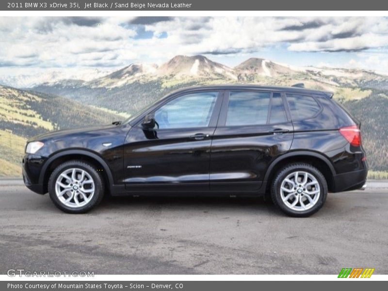 Jet Black / Sand Beige Nevada Leather 2011 BMW X3 xDrive 35i