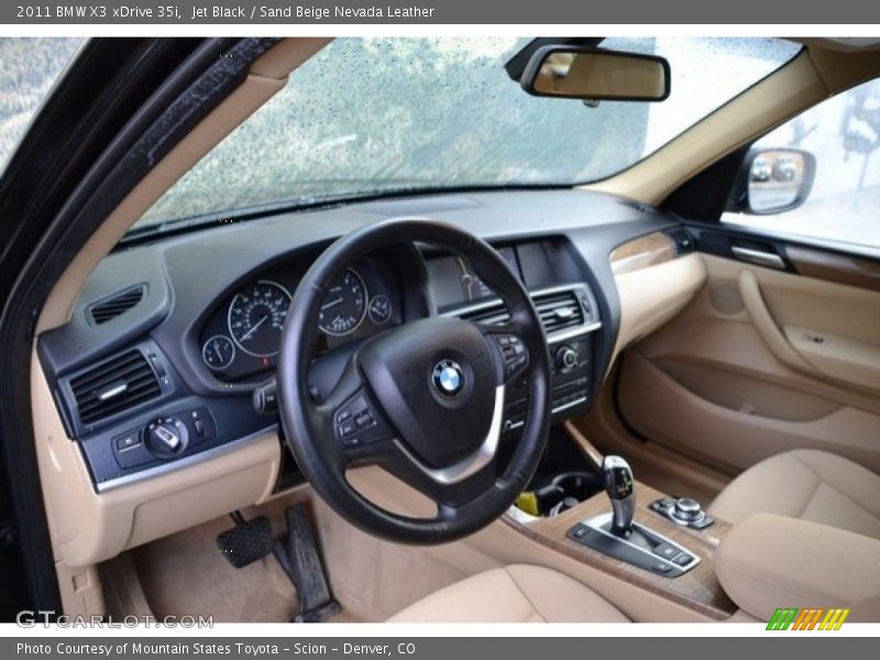 Jet Black / Sand Beige Nevada Leather 2011 BMW X3 xDrive 35i