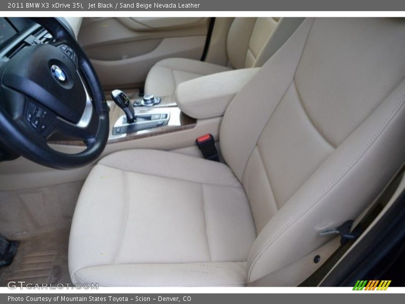 Jet Black / Sand Beige Nevada Leather 2011 BMW X3 xDrive 35i