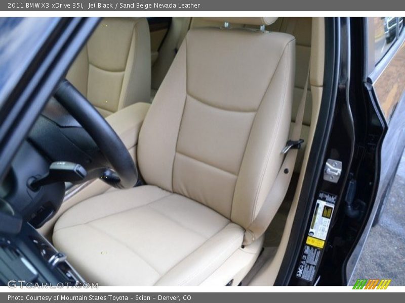 Jet Black / Sand Beige Nevada Leather 2011 BMW X3 xDrive 35i