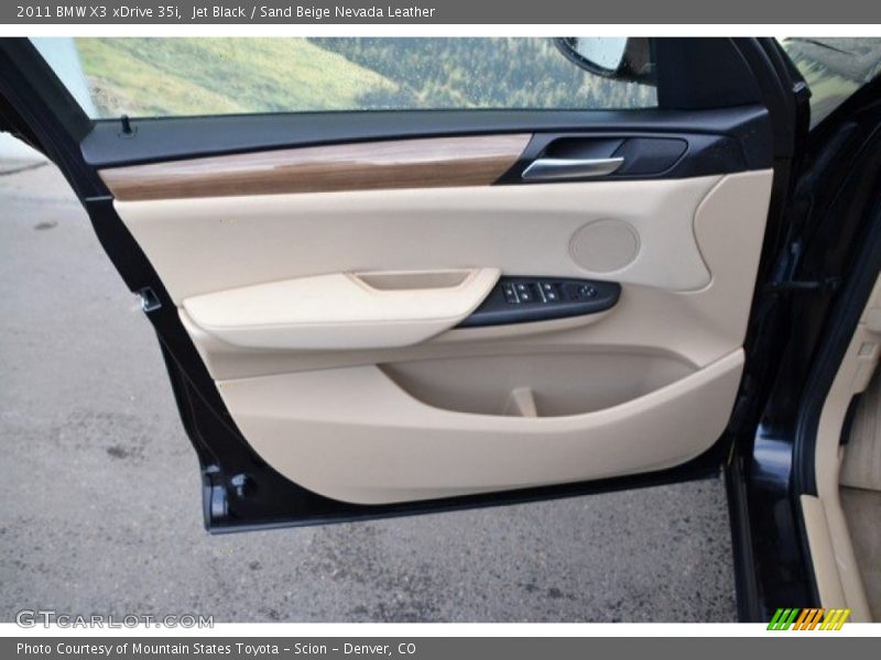Jet Black / Sand Beige Nevada Leather 2011 BMW X3 xDrive 35i