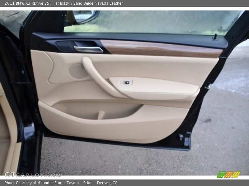 Jet Black / Sand Beige Nevada Leather 2011 BMW X3 xDrive 35i