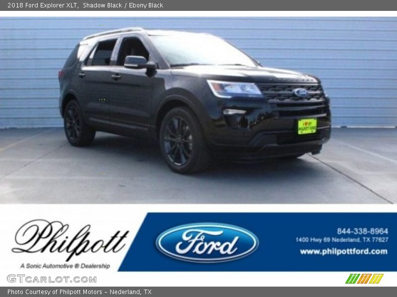 Shadow Black / Ebony Black 2018 Ford Explorer XLT