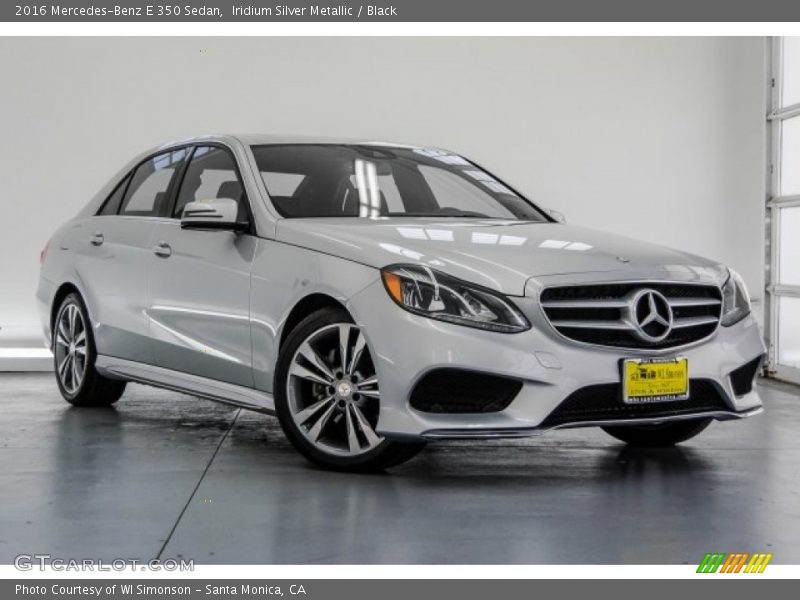Iridium Silver Metallic / Black 2016 Mercedes-Benz E 350 Sedan