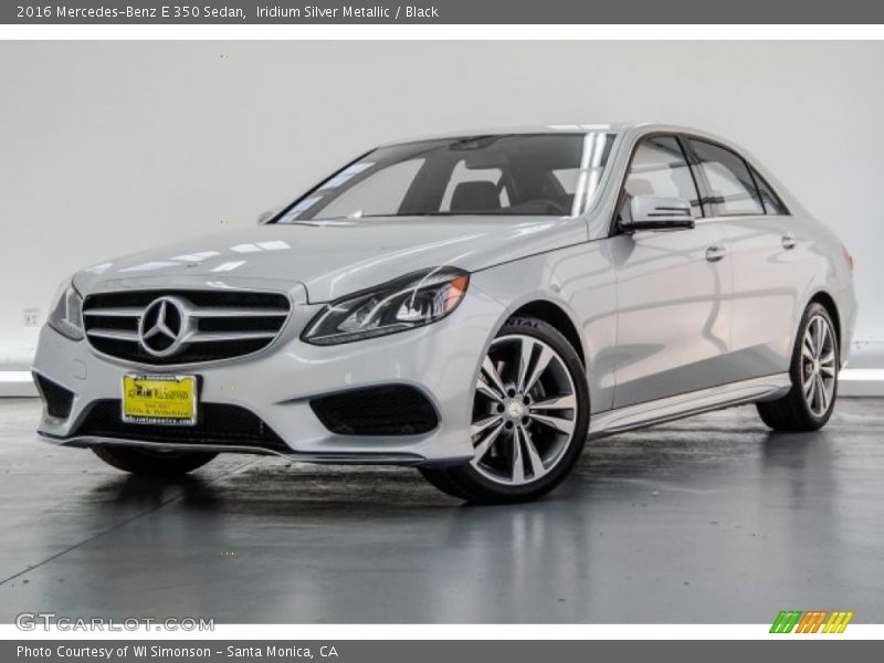 Iridium Silver Metallic / Black 2016 Mercedes-Benz E 350 Sedan