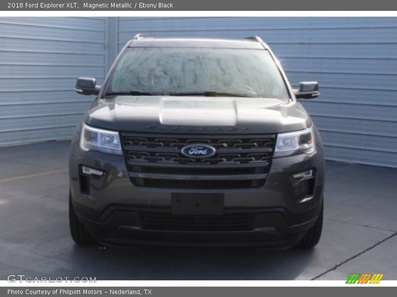 Magnetic Metallic / Ebony Black 2018 Ford Explorer XLT
