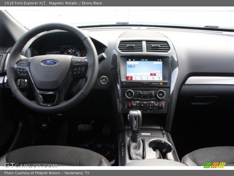 Magnetic Metallic / Ebony Black 2018 Ford Explorer XLT