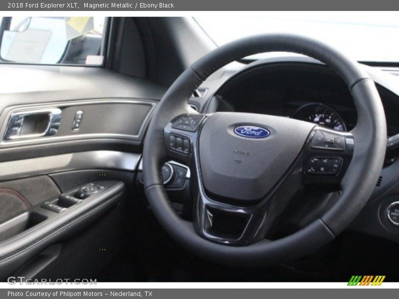 Magnetic Metallic / Ebony Black 2018 Ford Explorer XLT