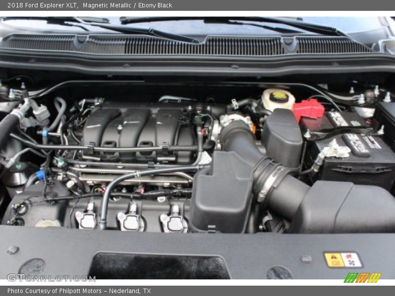 Magnetic Metallic / Ebony Black 2018 Ford Explorer XLT