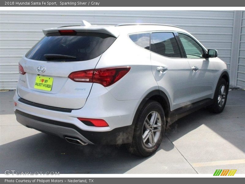 Sparkling Silver / Gray 2018 Hyundai Santa Fe Sport