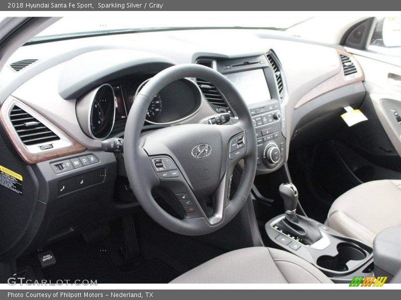 Sparkling Silver / Gray 2018 Hyundai Santa Fe Sport