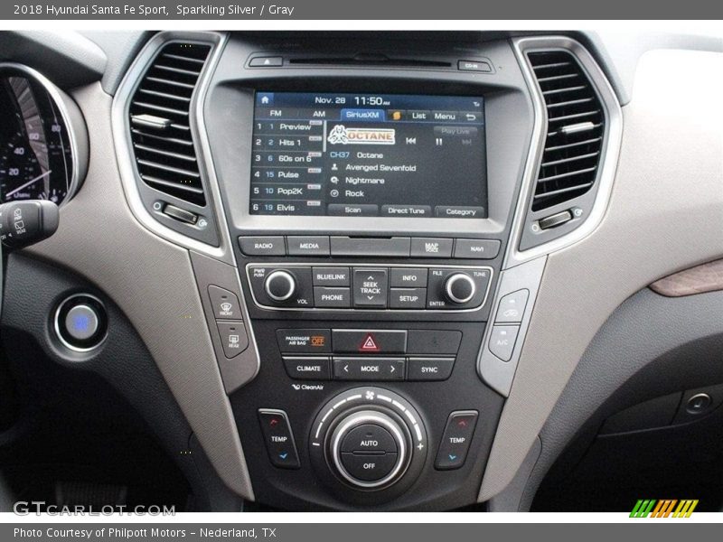 Sparkling Silver / Gray 2018 Hyundai Santa Fe Sport