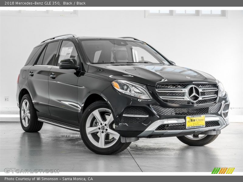 Black / Black 2018 Mercedes-Benz GLE 350