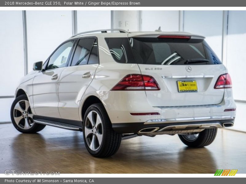 Polar White / Ginger Beige/Espresso Brown 2018 Mercedes-Benz GLE 350