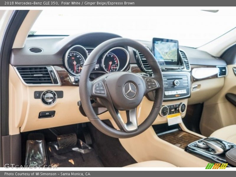 Polar White / Ginger Beige/Espresso Brown 2018 Mercedes-Benz GLE 350