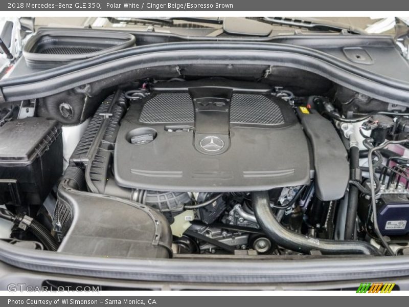 Polar White / Ginger Beige/Espresso Brown 2018 Mercedes-Benz GLE 350
