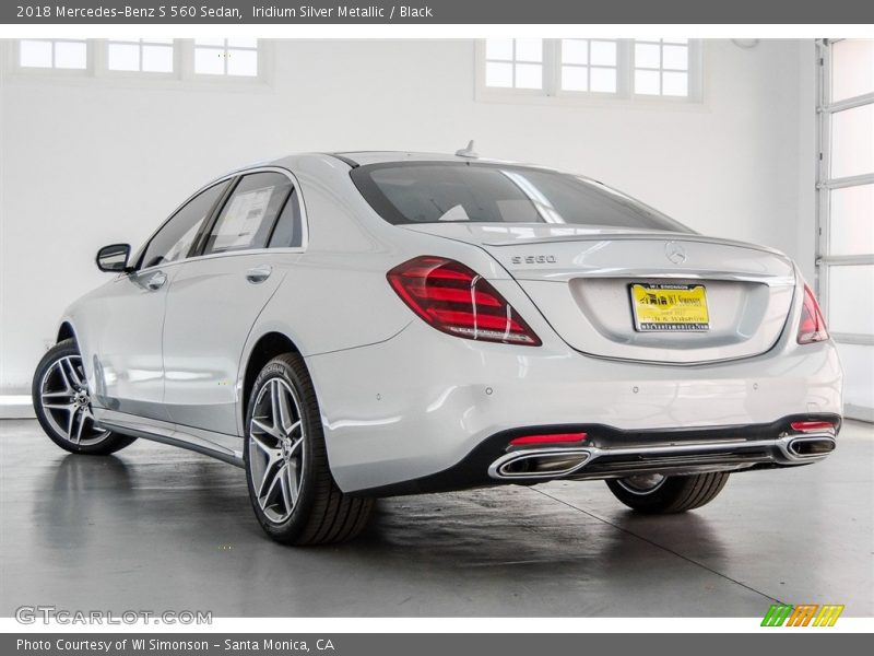 Iridium Silver Metallic / Black 2018 Mercedes-Benz S 560 Sedan