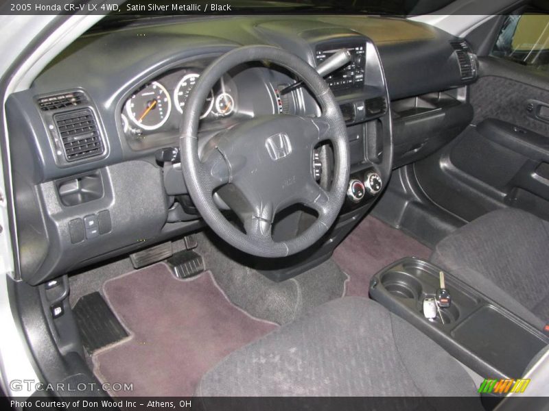 Satin Silver Metallic / Black 2005 Honda CR-V LX 4WD