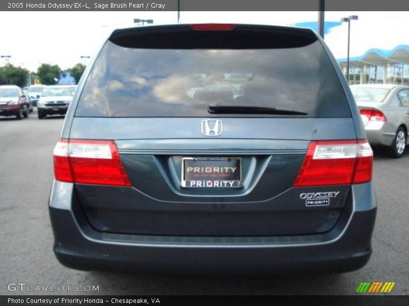 Sage Brush Pearl / Gray 2005 Honda Odyssey EX-L