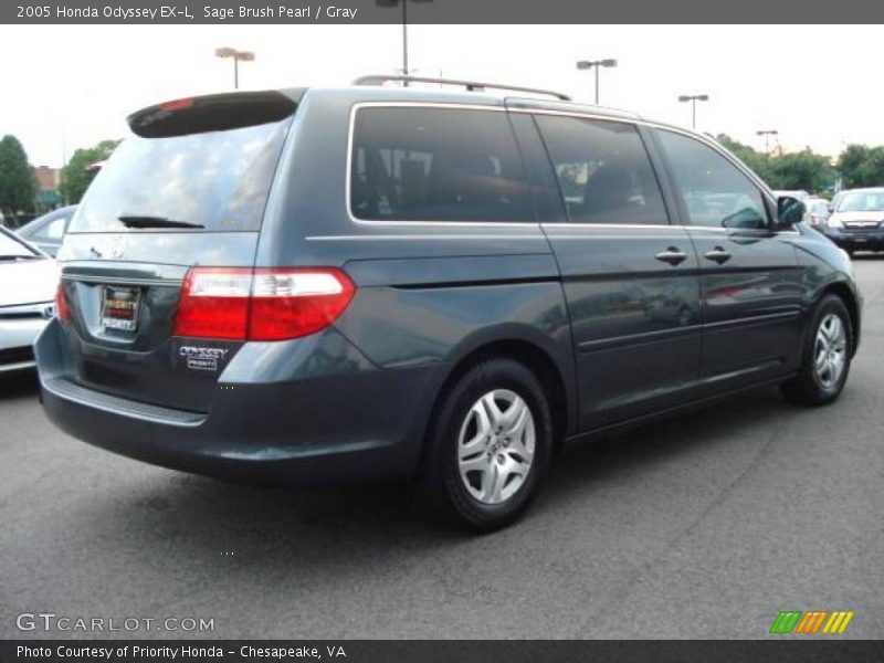 Sage Brush Pearl / Gray 2005 Honda Odyssey EX-L