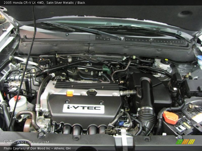 Satin Silver Metallic / Black 2005 Honda CR-V LX 4WD