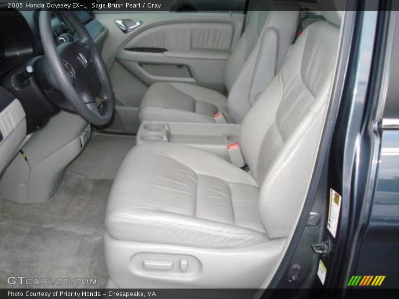 Sage Brush Pearl / Gray 2005 Honda Odyssey EX-L