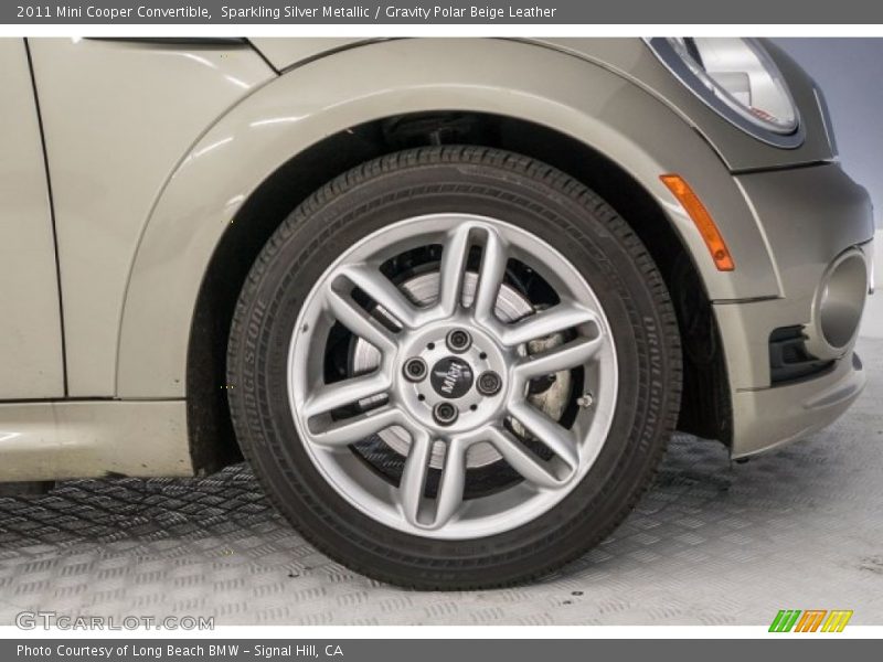 Sparkling Silver Metallic / Gravity Polar Beige Leather 2011 Mini Cooper Convertible