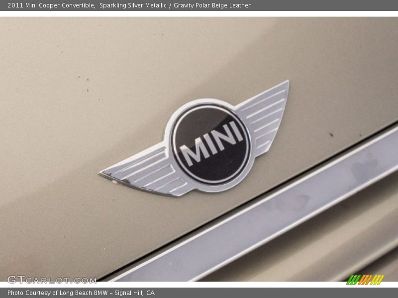 Sparkling Silver Metallic / Gravity Polar Beige Leather 2011 Mini Cooper Convertible