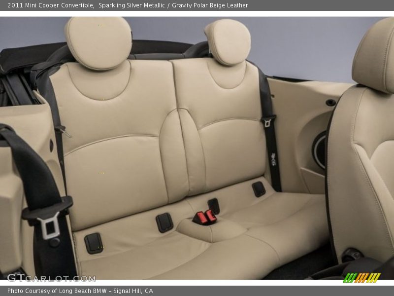 Sparkling Silver Metallic / Gravity Polar Beige Leather 2011 Mini Cooper Convertible