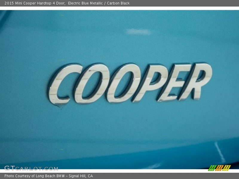 Electric Blue Metallic / Carbon Black 2015 Mini Cooper Hardtop 4 Door
