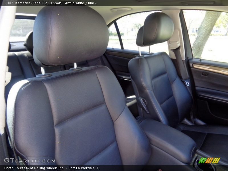Arctic White / Black 2007 Mercedes-Benz C 230 Sport