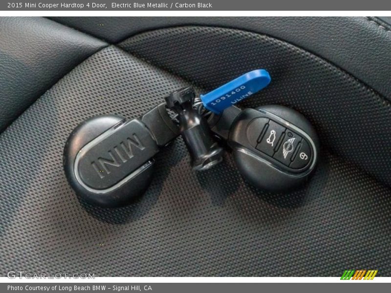 Electric Blue Metallic / Carbon Black 2015 Mini Cooper Hardtop 4 Door