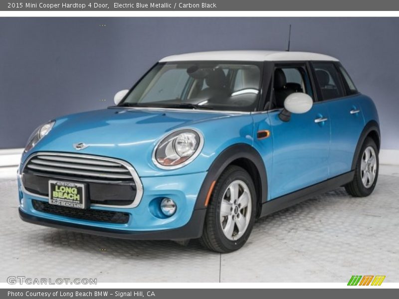 Electric Blue Metallic / Carbon Black 2015 Mini Cooper Hardtop 4 Door