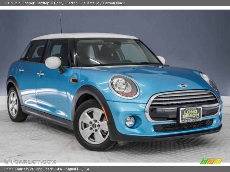 Electric Blue Metallic / Carbon Black 2015 Mini Cooper Hardtop 4 Door