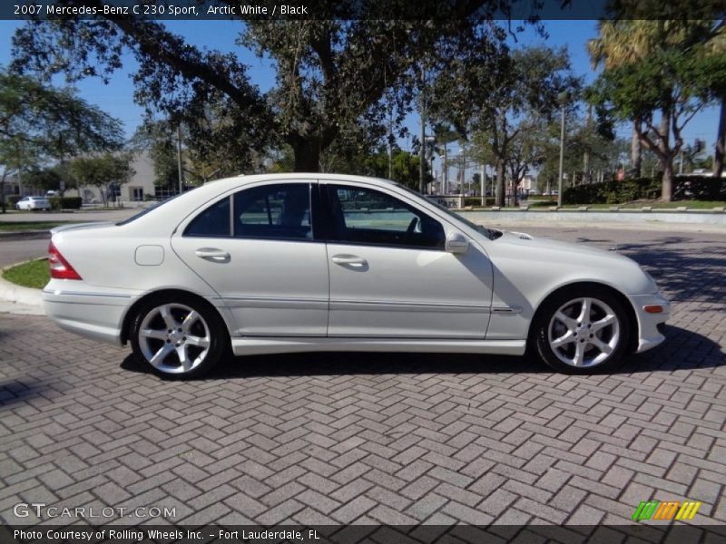 Arctic White / Black 2007 Mercedes-Benz C 230 Sport