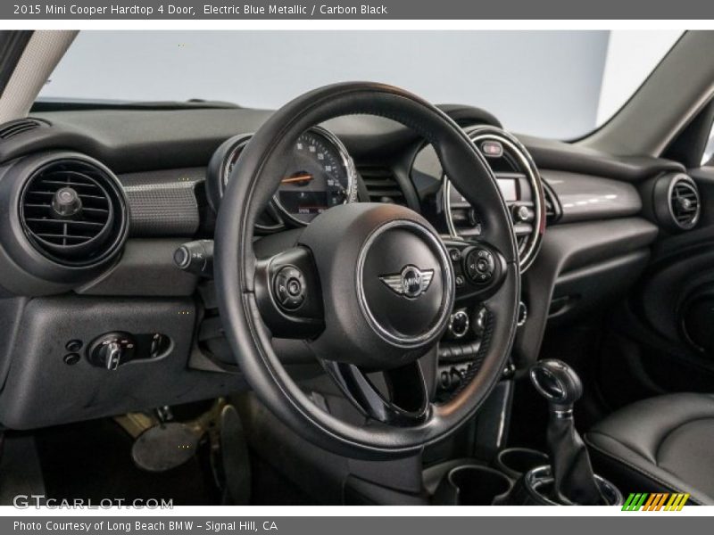Electric Blue Metallic / Carbon Black 2015 Mini Cooper Hardtop 4 Door