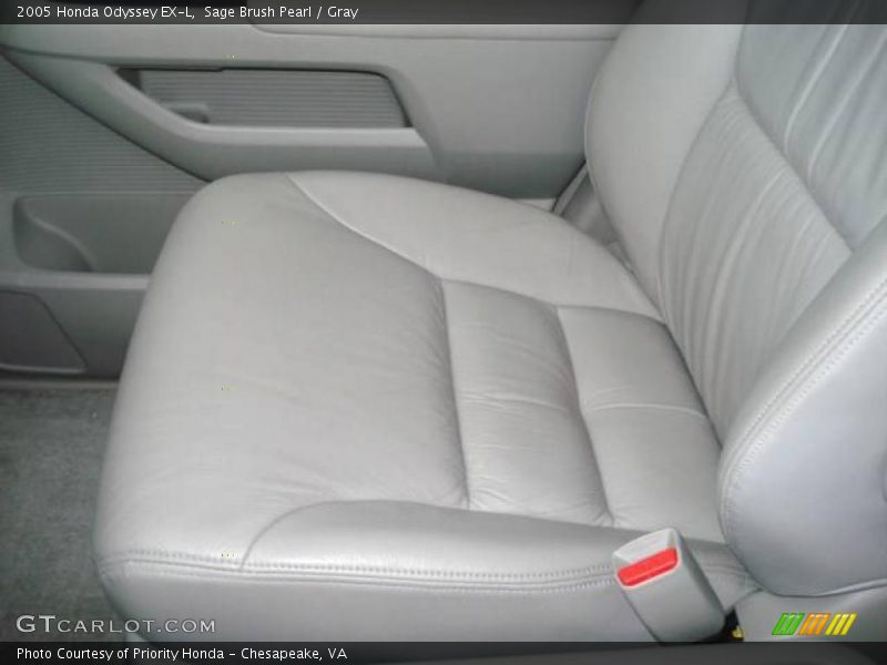 Sage Brush Pearl / Gray 2005 Honda Odyssey EX-L