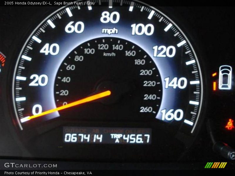 Sage Brush Pearl / Gray 2005 Honda Odyssey EX-L