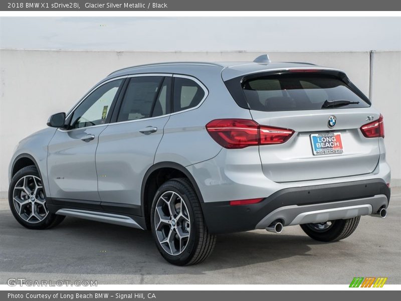 Glacier Silver Metallic / Black 2018 BMW X1 sDrive28i
