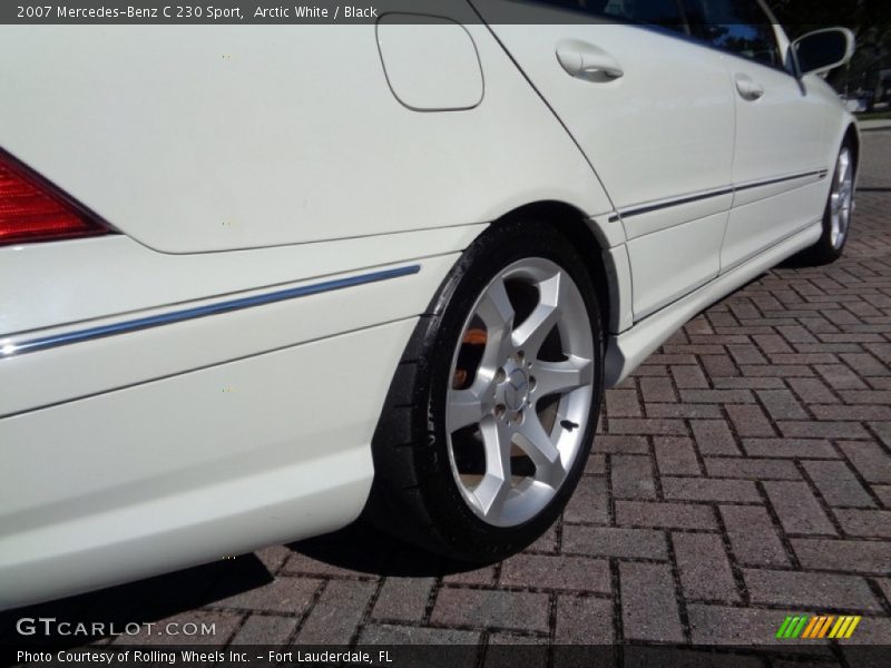 Arctic White / Black 2007 Mercedes-Benz C 230 Sport