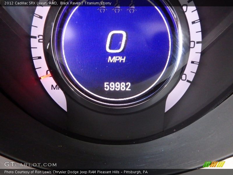Black Raven / Titanium/Ebony 2012 Cadillac SRX Luxury AWD