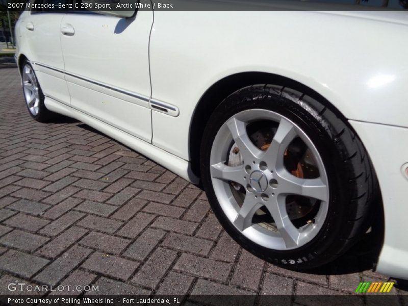 Arctic White / Black 2007 Mercedes-Benz C 230 Sport