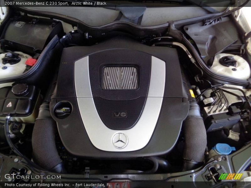 Arctic White / Black 2007 Mercedes-Benz C 230 Sport