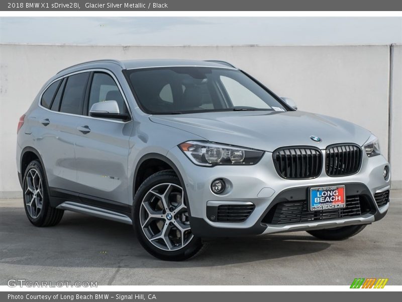 Glacier Silver Metallic / Black 2018 BMW X1 sDrive28i