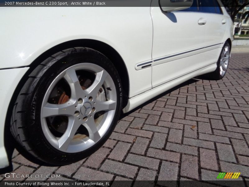 Arctic White / Black 2007 Mercedes-Benz C 230 Sport