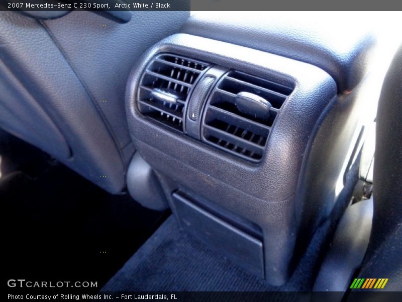 Arctic White / Black 2007 Mercedes-Benz C 230 Sport